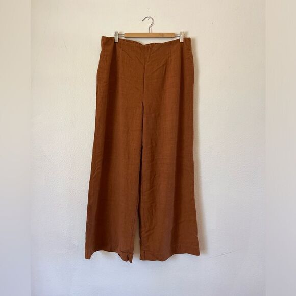 Soft Surroundings Linen Blend Wide Leg Pant - Picture 6 of 6